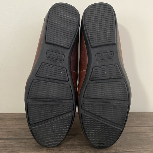 Rockport Works Top Shore Brown Leather Safety Steel Toe Loafer Women's Size 9M - Picture 5 of 8